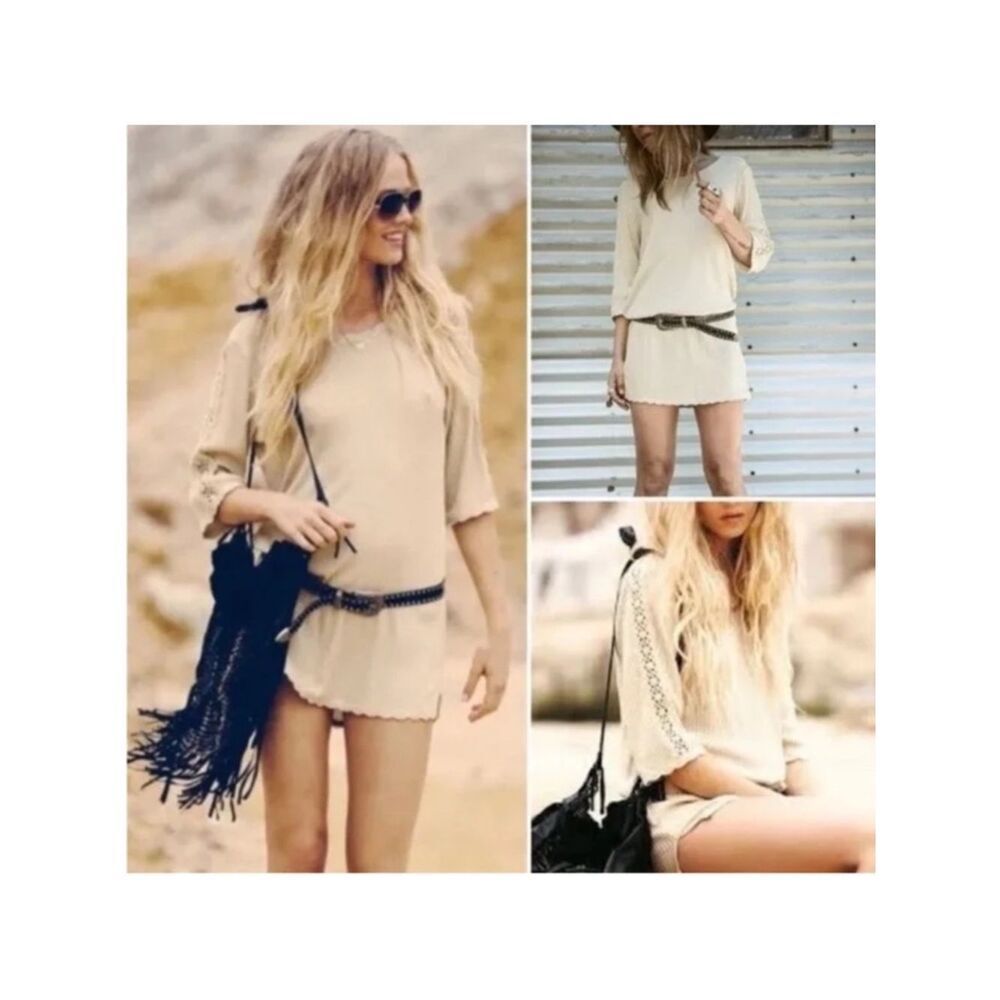 RARE SPELL Festival Junkie Gold
Playdress Glitter Crochet Cutout Sleeves